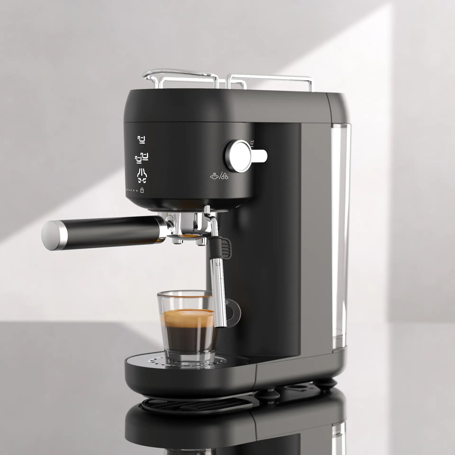 Espresso Machine with Milk Frother and Grinder 110V
