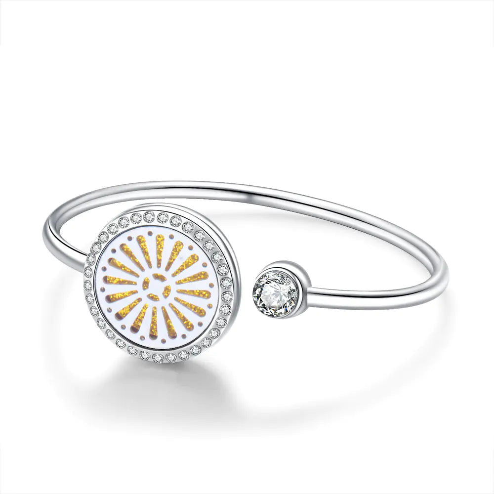 Aromatherapy Stainless Steel Heart Chain Oil Diffuser Bracelet