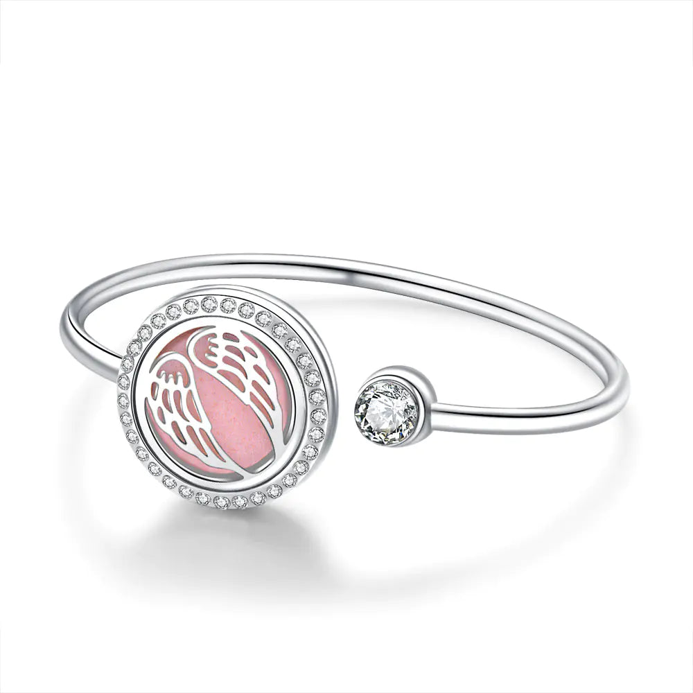 Aromatherapy Stainless Steel Heart Chain Oil Diffuser Bracelet