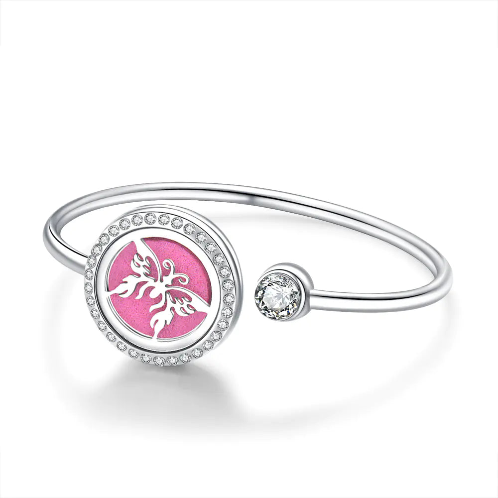 Aromatherapy Stainless Steel Heart Chain Oil Diffuser Bracelet