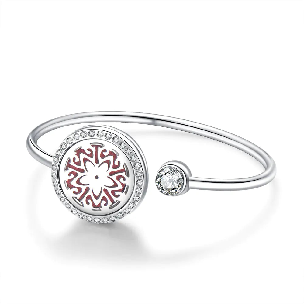 Aromatherapy Stainless Steel Heart Chain Oil Diffuser Bracelet